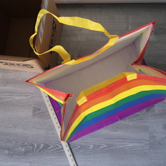 Ikea Storstomma big rainbow pride flag bag NWT - Picture 4 of 6